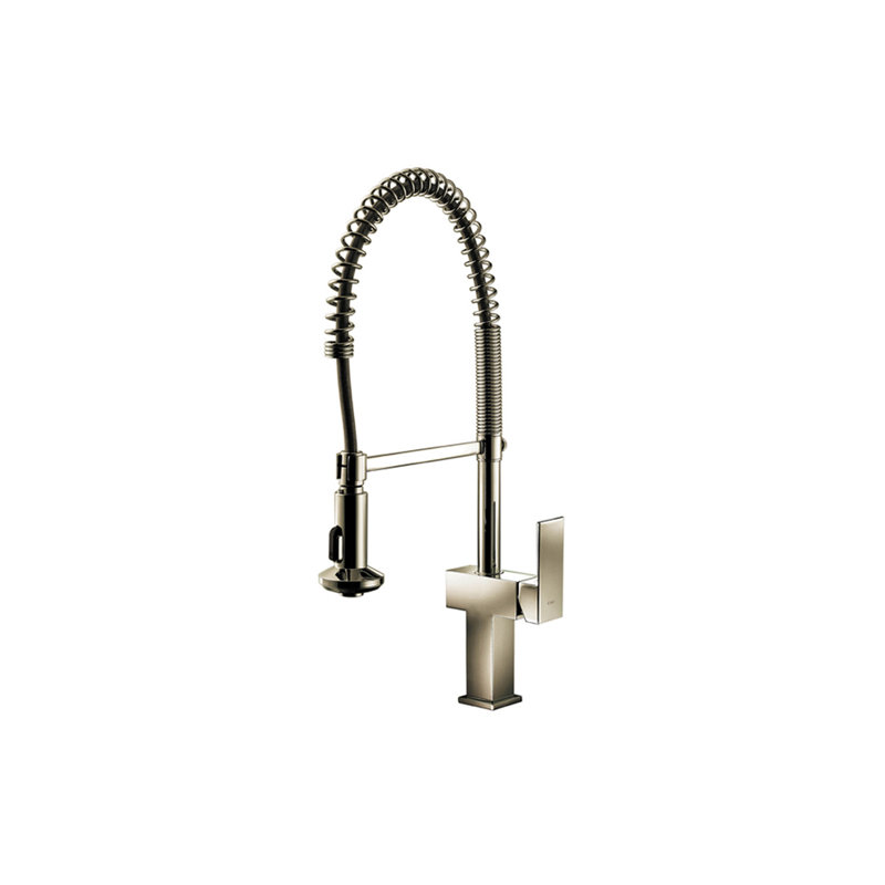 AGUA CANADA Martinez Pull Down Kitchen Faucet, Brushed Nickel