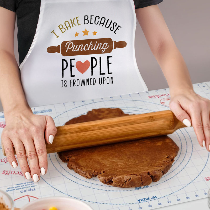 Punching is Frowned Upon Kitchen Chef Apron