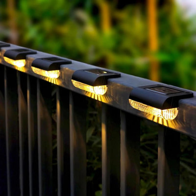  Paquet de 8 lampes solaires étanches pour l'extérieur à DEL blanc chaud
