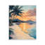 Plaque murale Tropical Mountain Sunset, design par Franklyn Gregory