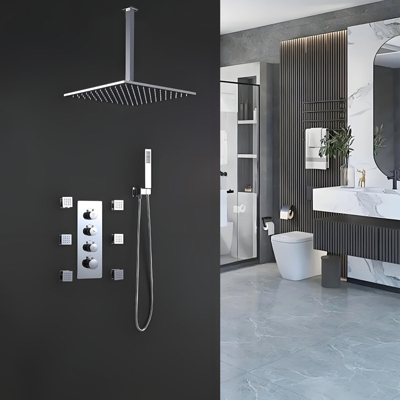 All-In-One Kit with Rough in-Valve, Polished Chrome