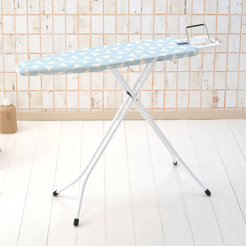 Brabantia Size A Ironing Board with Steam Iron Rest, Blue/White