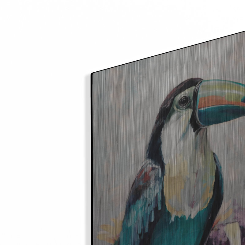 Bay Isle Home™ 'Toucan In Flowers' by Svetlana Aleynikova Metal Wall Art, 24" H x 16" W