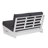 Dennet Silbury Outdoor White White Bench-114560401-114560403