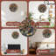 Horloge murale en bois 10 po, mouvement silencieux, à piles (piles AA non incluses), décor artistique, parfait pour les décorations