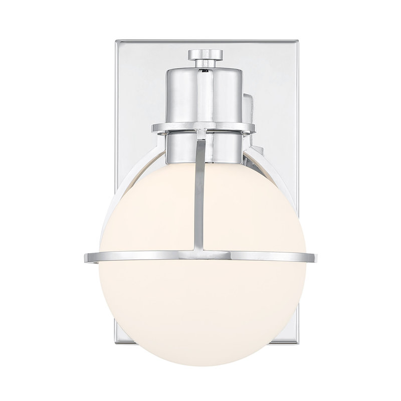 Pierce 1-Light Wall Sconce in Polished Nickel, Polished Nickel