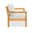Lanie 53" Eucalyptus Outdoor Loveseat-369343240
