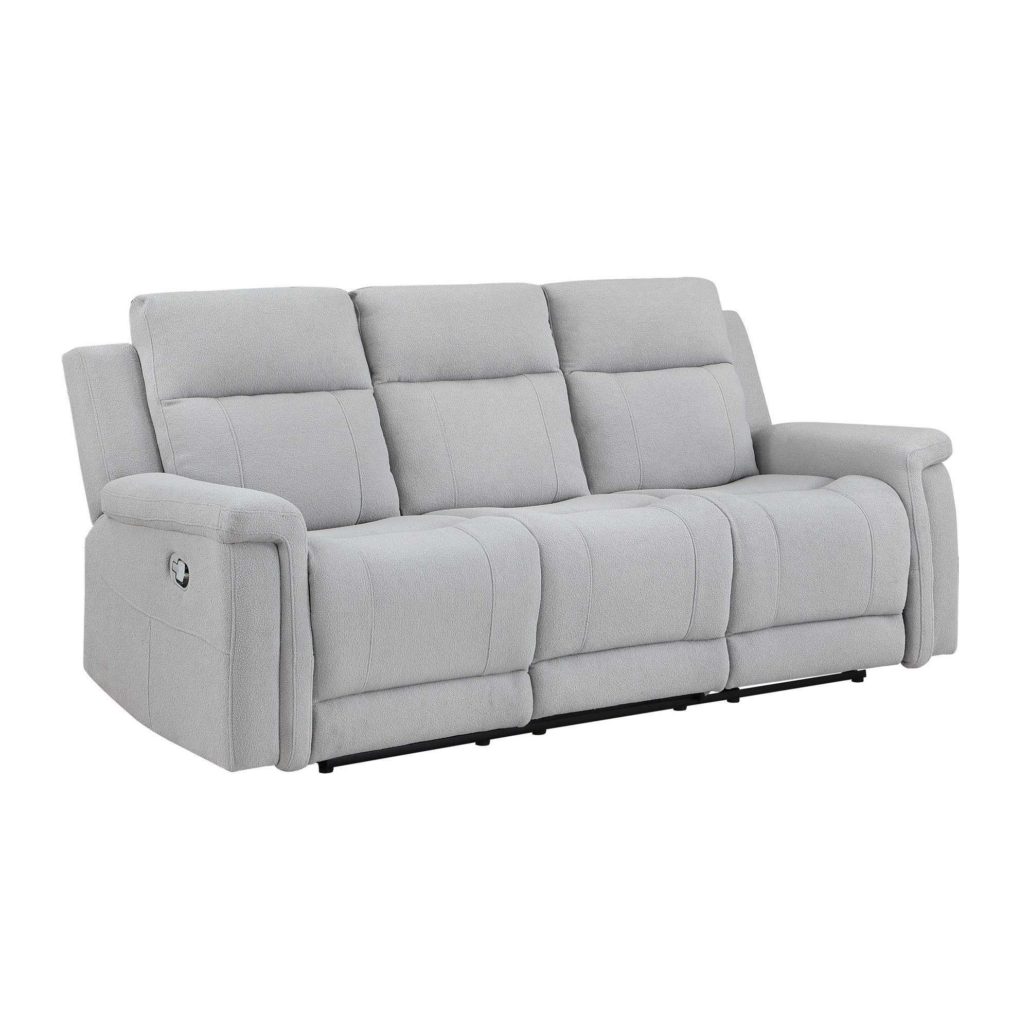Latitude Run® eco grey reclining sofa | Wayfair