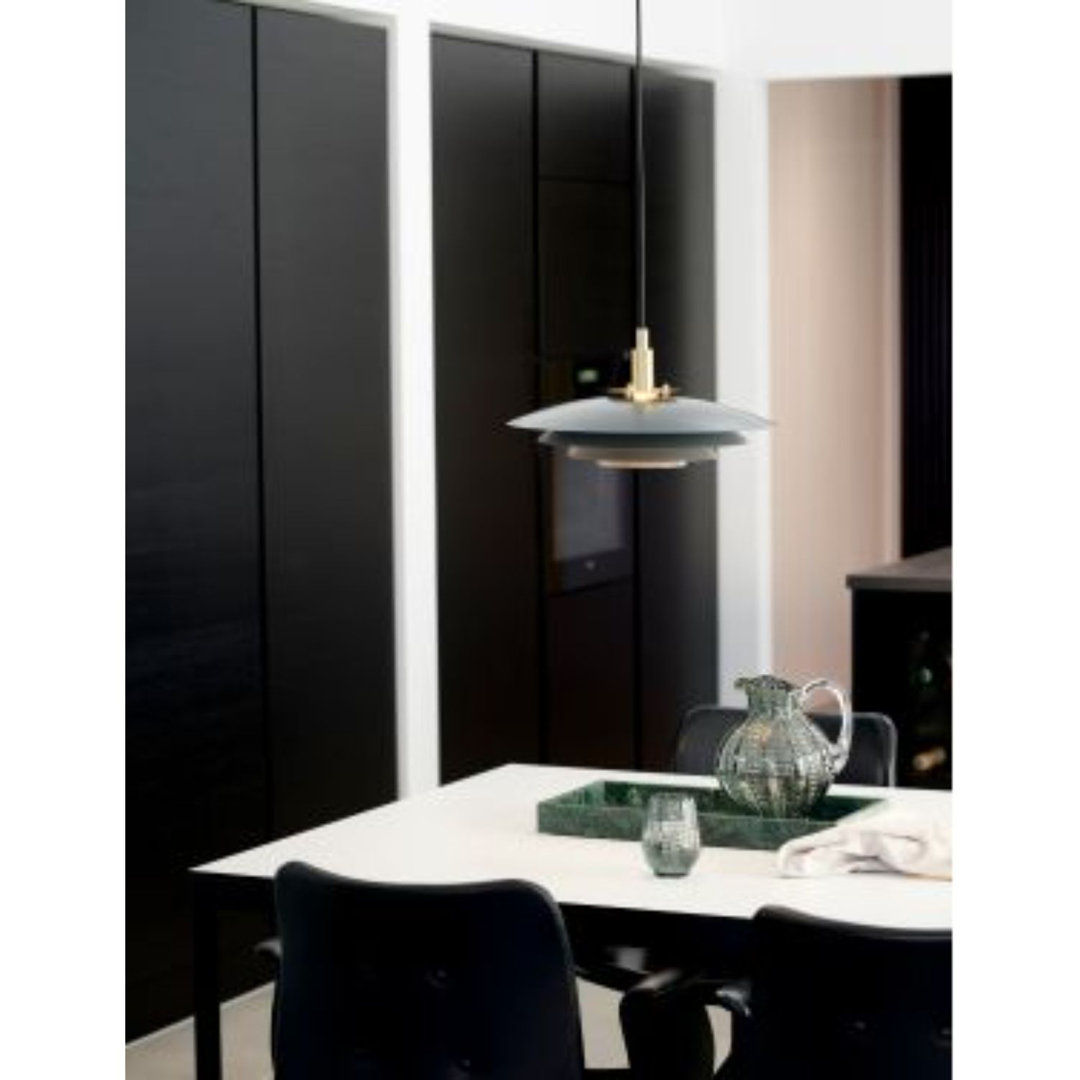 B&Q - Bretagne Metal Pendant Light Layered Shades Grey,mains - Image 7