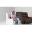 Enjolie 110" Modern & Contemporary Top Grain Leather Power Reclining Sofa with Headrests, Integrated USB Charging Ports, Space-Saving Wall-Hugger Design-315544666