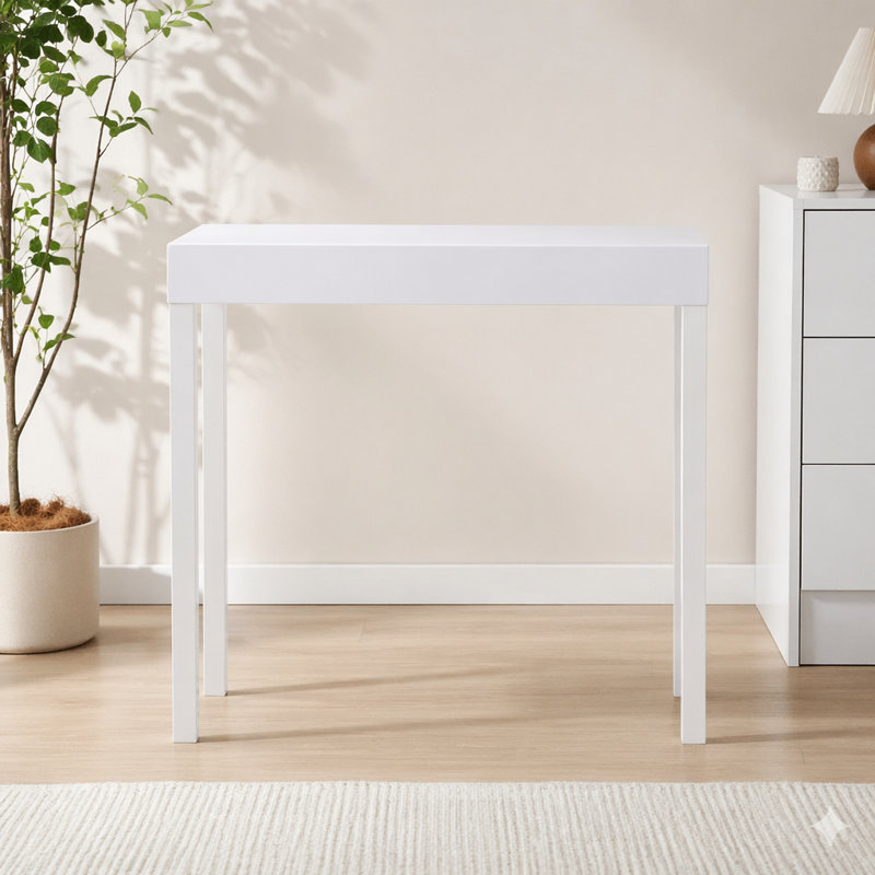 Console moderne, canapé Amy, blanc