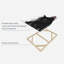 Simple chat noir sur toile-988107592