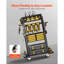 4-tier Tool Organizer Cart with Charging Station Garage Cart on Wheels