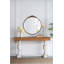 Miroir rond, miroir mural avec cadre en métal pour salle de bain