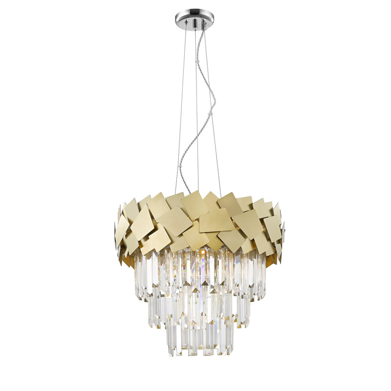 Angelli 6 - Light Chandelier, Gold