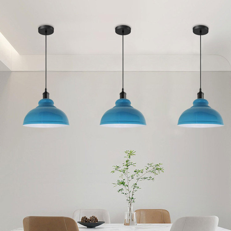 3 - Light Dome Pendant, Blue