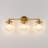 Markeice 3-Light Dimmable Sphere Globe Ribbed Glass Bathroom Vanity Light-854994618