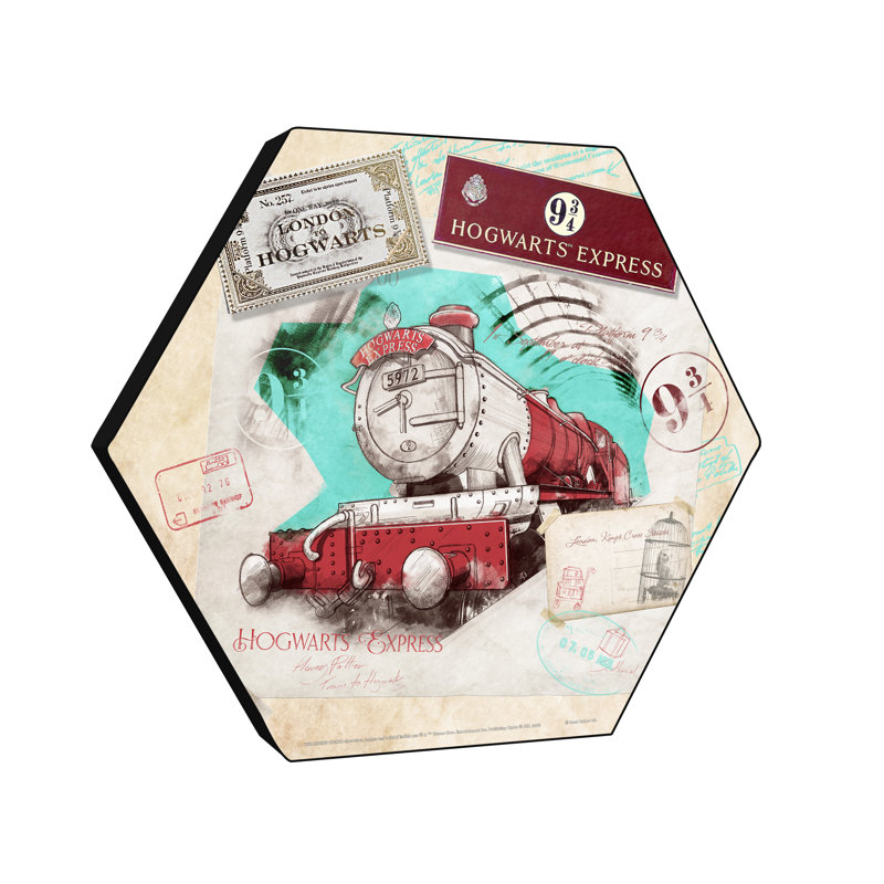 Impression sur bois Harry Potter (Poudlard Express)
