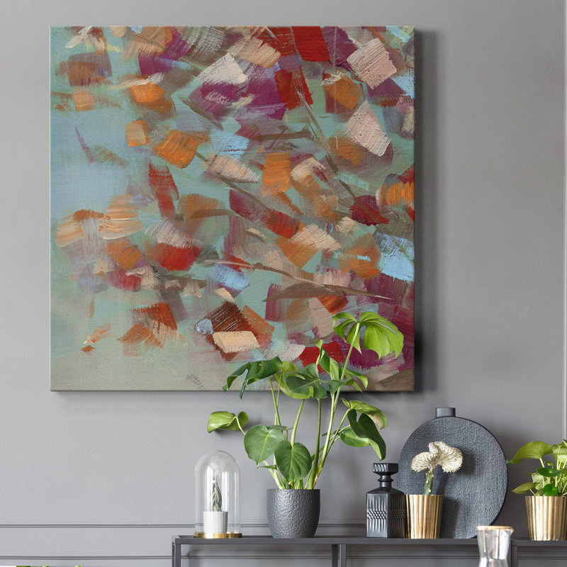 Confetti Party II - Wrapped Canvas Print, 40" H x 40" W x 1" D