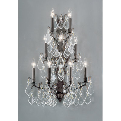 Lampe murale bougie 9 lumières Gregor