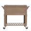 Glacière de patio à roulettes de style mobilier 80 pintes Permasteel-86932496-116395587