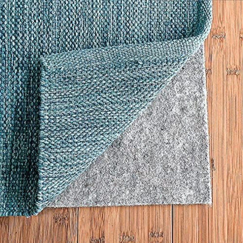 Double surface - rond de 4 pi - 1/4 po d'épaisseur - feutre + caoutchouc - sous-tapis antidérapant - sans danger pour tous les planchers