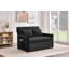 Canapé-lit convertible en velours de 128 cm avec lit gigogne et rangement latéral-1641304987