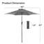 Parasol de marché 7 pi 6 po Kazuko-1201653313