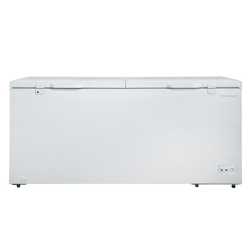 Hamilton Beach 30.0 Cu. Ft. Chest Freezer, Two-Door Deep Freezer with Lock, White