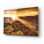  «Canyon Sunset 6» par David Drost, art mural en verre acrylique, 16 po x 12 po