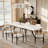 Moiser 63"-94.5" Extendable Rectangular Sintered Stone Dining Table Seat 6-10