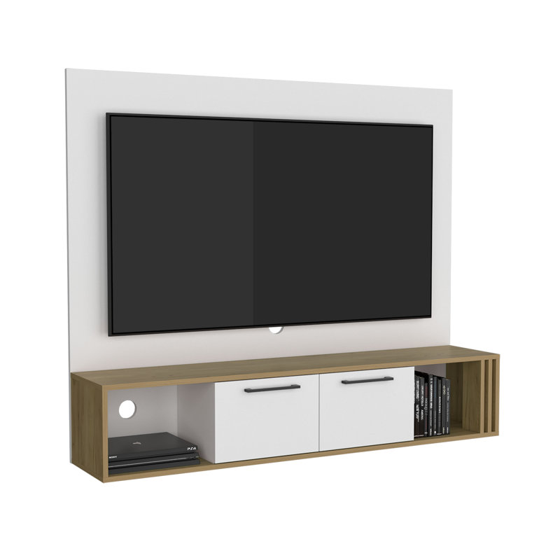 Meuble audio-vidéo, 2 portes, 4 tablettes