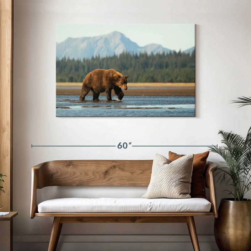 Bear By Tidal Delta, 30" H x 45" W