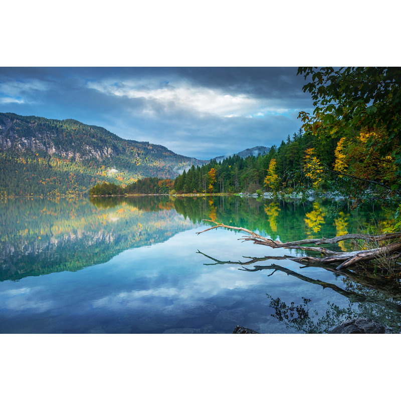 «Crystal Mirror Serenity», art mural sur toile tendue, H 12 po x l 16 po