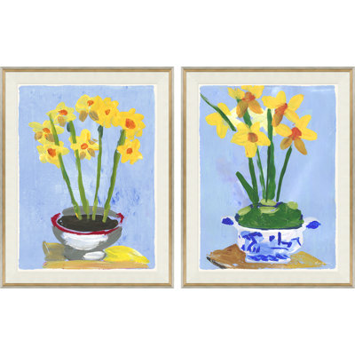 Jonquils In Pot & Blue Tureen