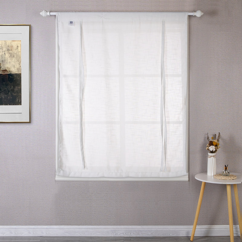 Rideau semi-transparent Merissa, L 31 po x L 47 po, White