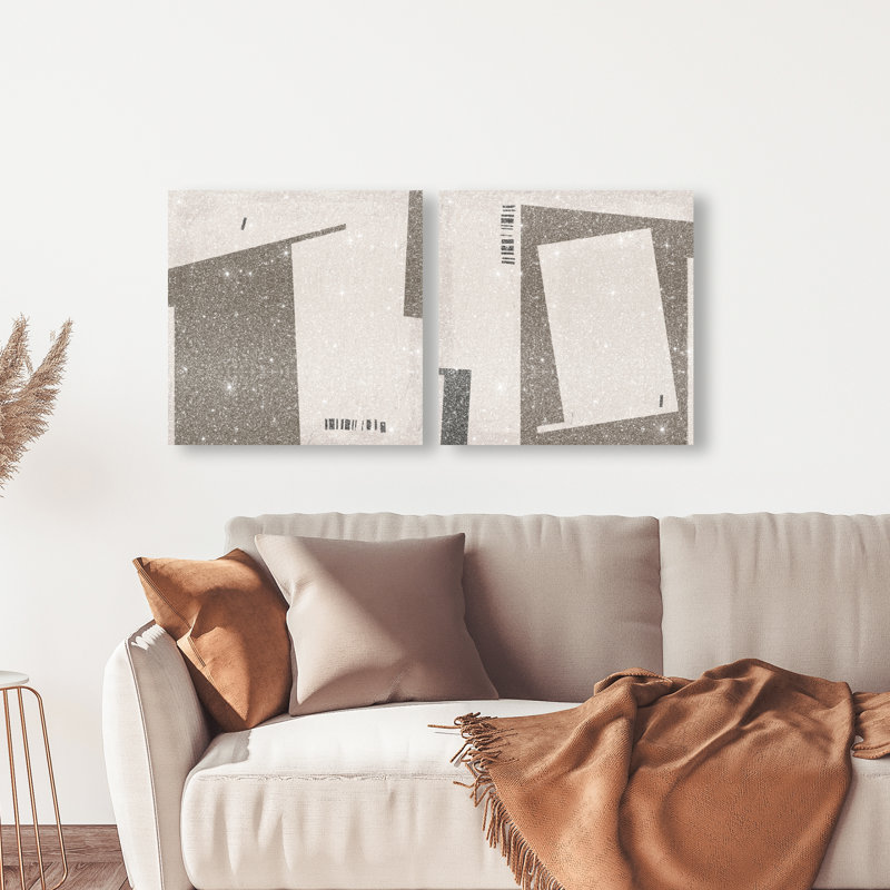Structural Set Set by Oliver Gal, 20"H x 20"W, Gallery Wrapped