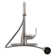 FlowCurve 8 in. Centerset 1-Handle Pull-Down Sprayer Kitchen Faucet with Deckplate in Brushed Nickel