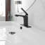 Robinet de salle de bain monocorps à poignée simple
