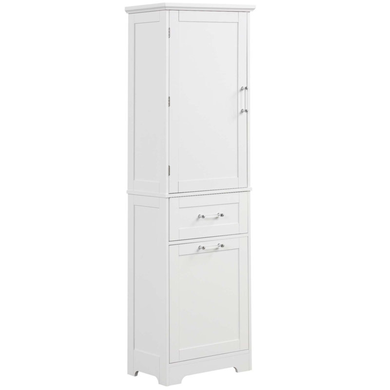 Tall Bathroom Storage Cabinet, White