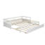 Lit de jour simple extensible avec couchette sans sommier