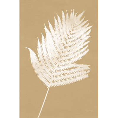 Nature By The Lake Ferns III Brown by Piper Rhue - Wrapped Canvas Painting