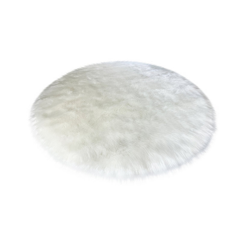 Mar Vista Faux Sheepskin Indoor Rug, Oval 8'6" x 11'6"