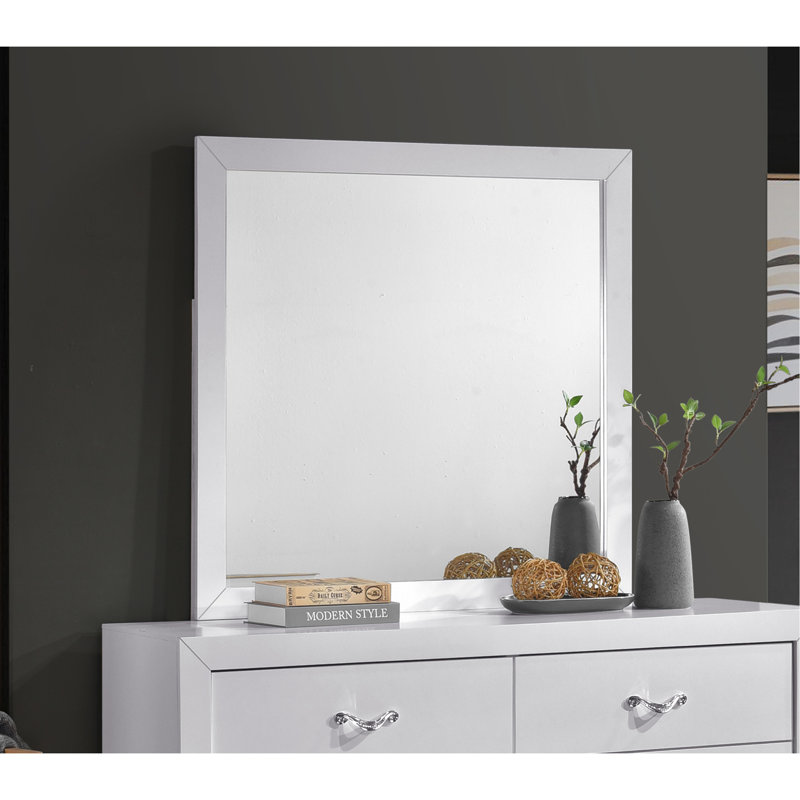 Miroir Moreland G002900-M, blanc scintillant