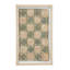 Décoration murale abstraite boîte rectangulaire rectangulaire avec corde en damier