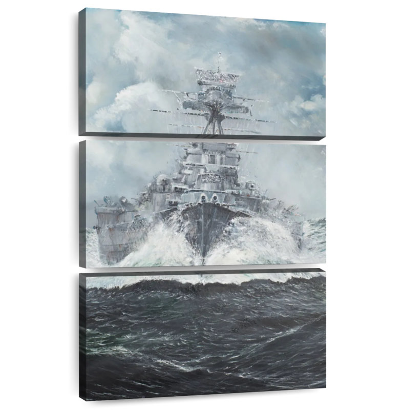 Têtes de capot Mait HMS pour Bismarck, H 38 po x l 24 po