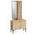 Hall Tree 35.4'' Wide With Mirror, Cabinet And 6 Hooks