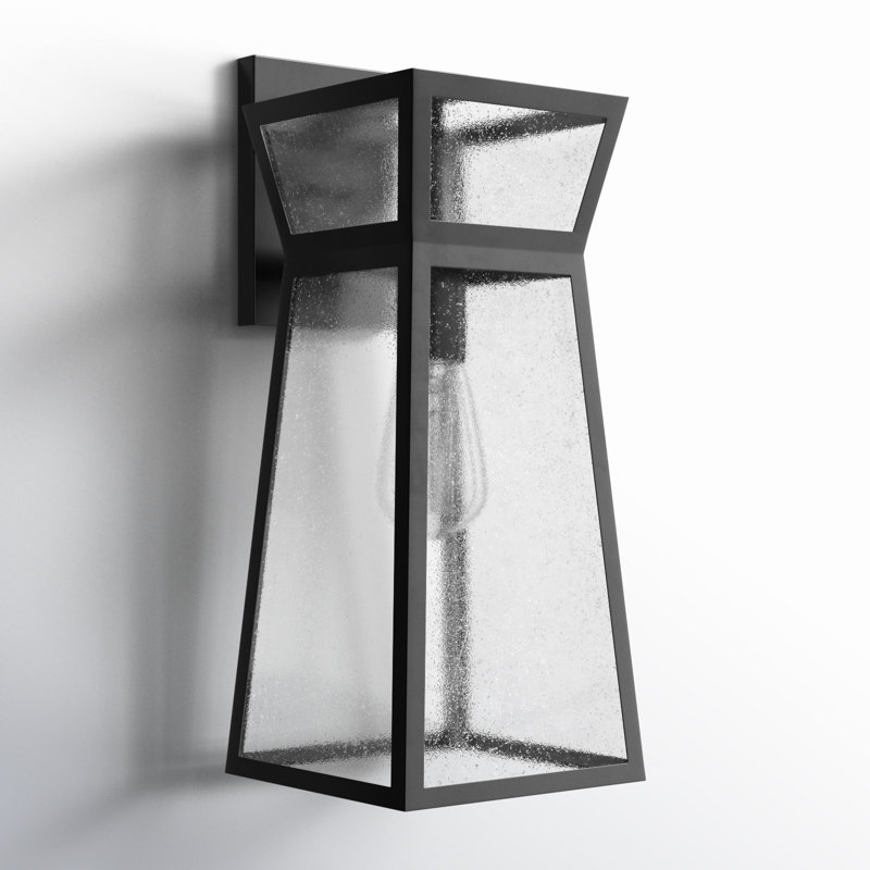 Millford 1-Light Emie in Matte Black, 18.75" H x 7.5" W x 9" D