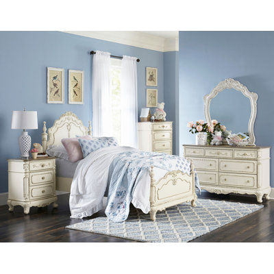 Victorian Style AntiqueBed 1pc Traditional Furniture