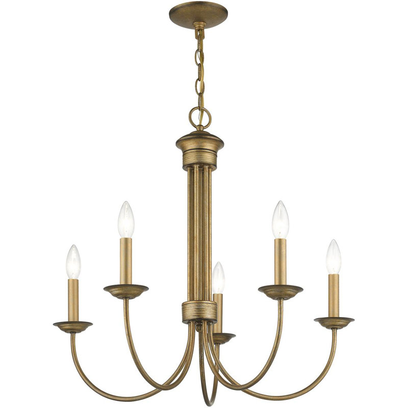 Lustre classique / traditionnel Katoya, H 25 po x l 7 po x P 14 po, 5